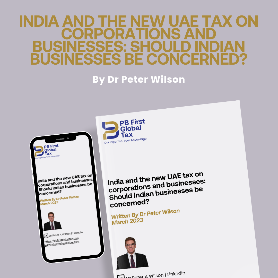 India and the new UAE tax on corporations and businesses by PB First Global Tax