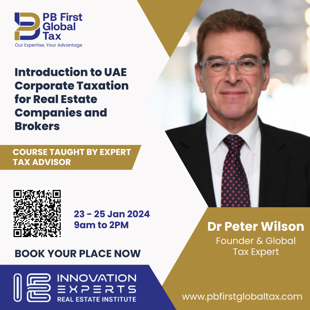 AGRC Webinar & Real Estate Tax Course (1) UAE Corporate Tax Basics